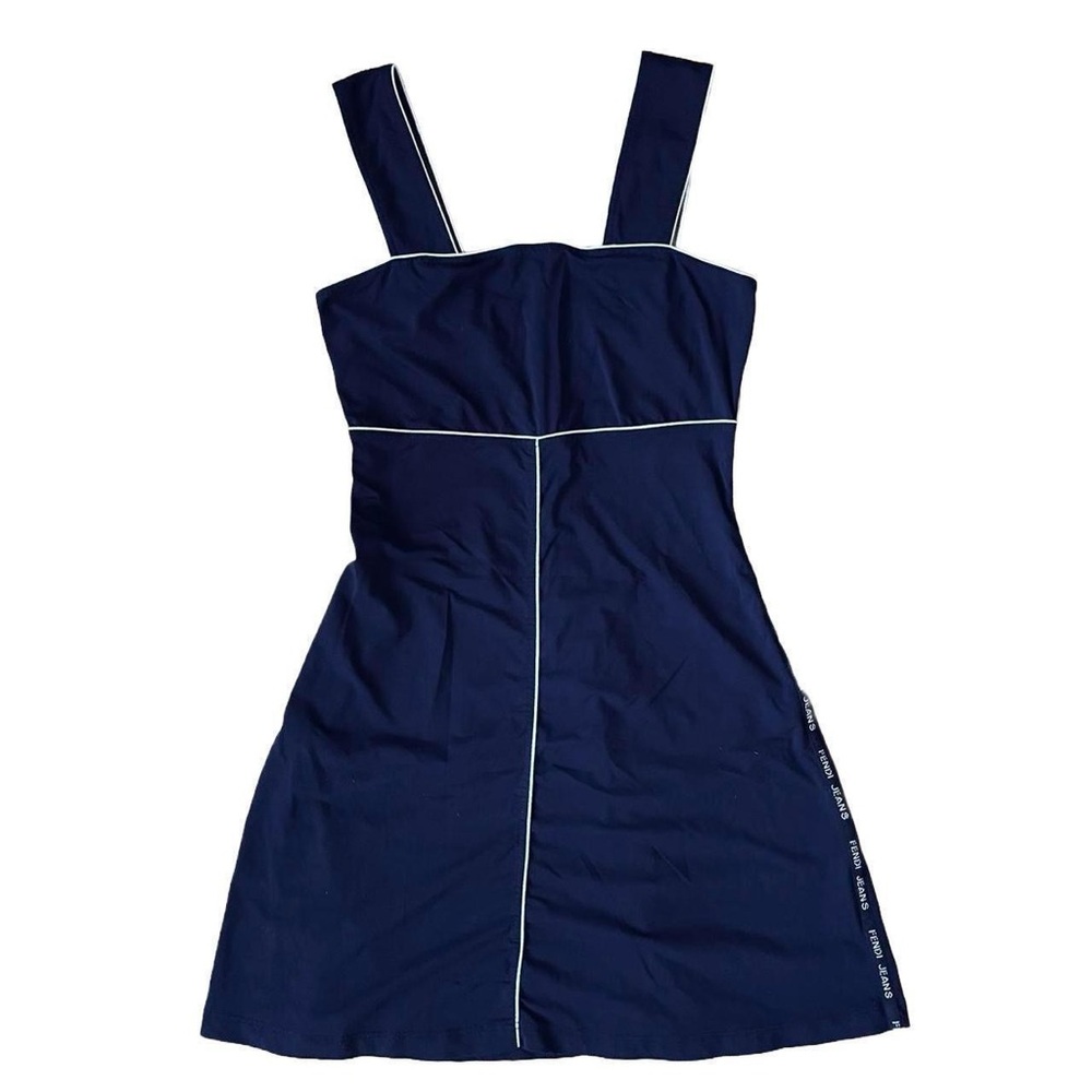 Vintage Fendi navy mini dress